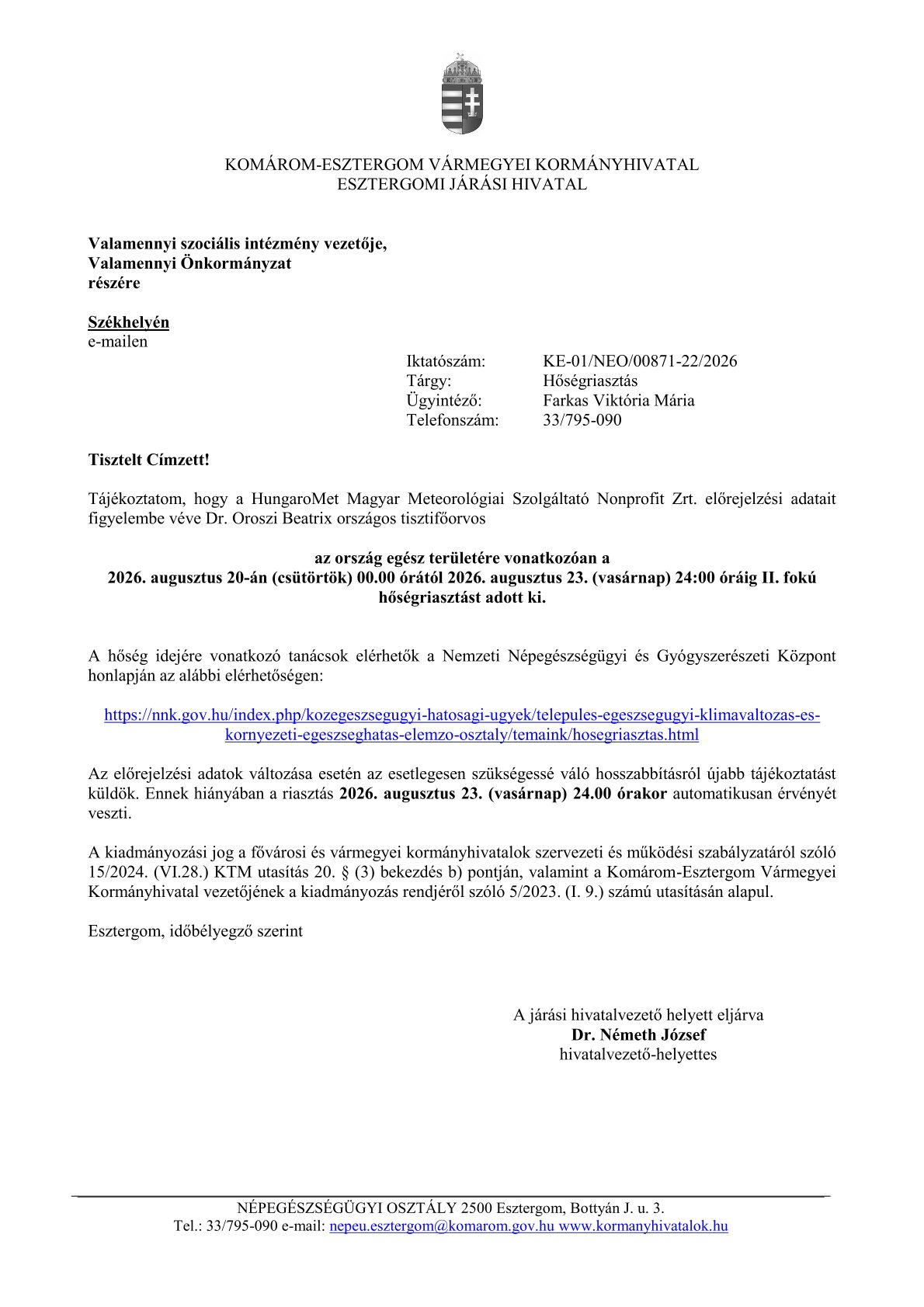Hosegriasztas 2026.08.20 08.23. Onk Szoc